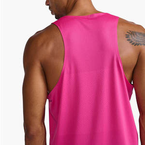 Professional Men <b>Running</b> <b>Singlet</b> Breathable Lightweight Sleeveless Quick Dry Fitness Gym Tank Top Custom Logo Sports Performance - Product Image 4