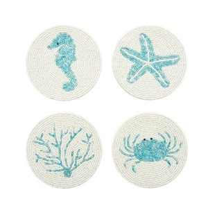 Stylish Handmade Seed Beads <b>Coasters</b> with Festival Design Table Decor <b>Beaded</b> <b>Coasters</b> with Embroidery With Custom Design - Product Image 2