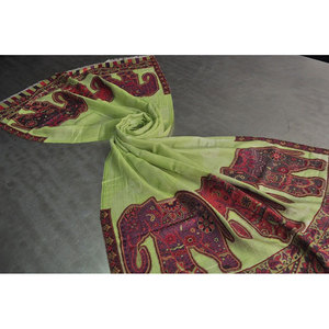 Luxury Fine <b>Wool</b> Zari Shawl 112x225cms Elegant Lurex Feel Designer Shawl 85% Fine <b>Wool</b> 15% Silk Soft Warm Lightweight - Product Image 6