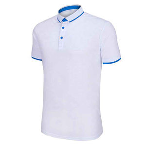 Polo en polyester pour homme avec logo personnalisé, respirant, séchage rapide, tissu frais, broderie, boutons, grandes tailles, chemises de golf pour l'été - Product Image 5
