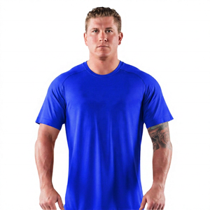 T-shirt décontracté pour homme, col rond, manches courtes, orange uni, coupe classique, respirant, écologique, anti-boulochage, 100 % coton jersey - Product Image 6
