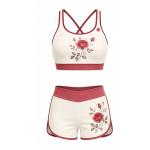 Ensemble de sport côtelé sans coutures pour femme – Tenue athlétique confortable et extensible pour le fitness, la gym et l'exercice - Product Image 4