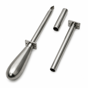 Trocares vétérinaires en acier inoxydable robustes, instrument chirurgical professionnel pour animaux, canule de ponction durable, outil médical - Product Image 1