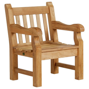 Outdoor Solid Teak Modern Design Waterproof Eco-Friendly <b>Dining</b> <b>Armchair</b> for Garden Patio Hotel Restaurant - Product Image 1