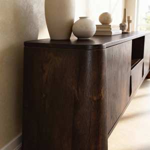 Soporte para TV Vandana Mira Nova de madera de mango oscuro - Product Image 2