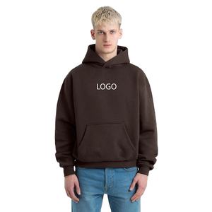 Gran oferta, jersey en blanco con logotipo personalizado, sudaderas con capucha de algodón 100% para hombre, sudaderas cálidas de invierno de gran tamaño con estilo y peso pesado - Product Image 1