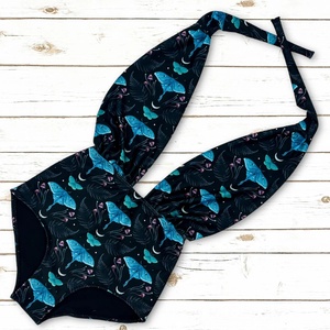 Maillot de bain une pièce pour femme, imprimé, dos croisé, taille haute, en Spandex et Polyester - Product Image 4
