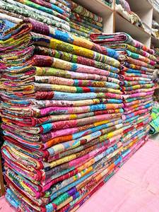 Handmade Colorful Kantha <b>Quilts</b> Reversible Cotton <b>Bedspreads</b> OEM Wholesale Private Label Export Worldwide Supply - Product Image 4