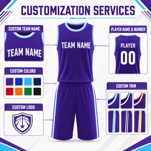 Custom Quick Dry Moisture-Wicking Basketball Jersey Shorts Set Heat-Transfer Printed Personalized Logo Name Number Elastic Waist - Product Image 3