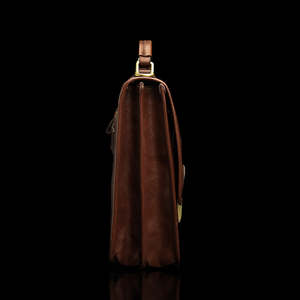 Contemporary Slim Leather Briefcase for Men Business Laptop <b>Bag</b> Lightweight Office <b>Work</b> <b>Bag</b> Custom Logo OEM ODM Wholesale - Product Image 4