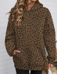 Sweat-shirt oversize pour femme en polyester et coton, coupe ample, avec logo personnalisé, grandes tailles, streetwear, respirant, printemps - Product Image 5