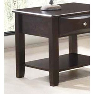 Tavolino Moderno in Legno con Cassetto Impiallacciato e Ripiano per Soggiorno e Arredamento Divano - Product Image 5