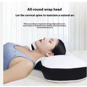 Ergonomic Adjustable Luxury Orthopedic Memory Foam Neck <b>Pillow</b> Solid Pattern for <b>Shoulder</b> Pain Relief and Cervical Comfort - Product Image 6