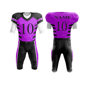 American Football Jersey Men's Short Sleeve V-Neck Heat-Transfer Printed Gradient Color Moisture Wicking <b>Polyester</b>/Cotton - Product Image 3