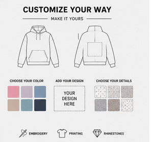 Sudadera con capucha de gran tamaño de alta calidad con degradado, manga larga, de algodón tejido, con detalles de lentejuelas, para otoño, para mujer. - Product Image 3