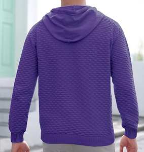 Sweat à capuche unisexe en tissu jersey lourd haute densité 100% coton, style vintage délavé, doublure polaire, poche, streetwear, personnalisable - Product Image 2