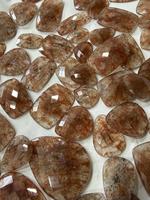 Quartz Fraise Naturel, Coupe Coussin, Coupe Ovale, Pierre Précieuse Facettée pour la Fabrication de Bijoux BU GEMS