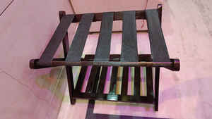 ชั้นวางกระเป๋าไม้กำมะหยี่สีกำมะหยี่ชั้นวางกระเป๋าแบบทันสมัยทำด้วยมือ - Product Image 5