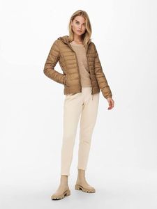 Women's Lightweight <b>Packable</b> Hooded Winter Quilted Puffer <b>Jacket</b> with Detachable Hat & Sleeves Water Resistant Satin Lining - Product Image 3