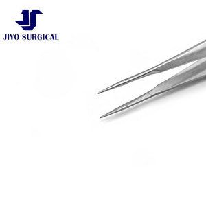 Jiyo Surgical Co. Pinces de suture pour microchirurgie droites 4 3/8" (110mm) 5.5mm, plateformes de ligature fines 1x2 dents, réutilisables - Product Image 3