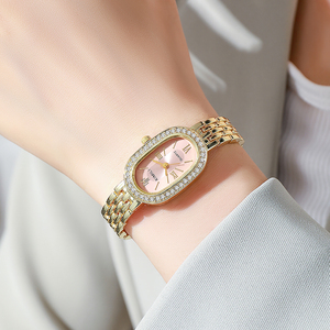 Reloj de Diamantes de Lujo para Mujer, Nuevo Diseño, Logotipo Personalizado al por Mayor, Reloj de Cuarzo de Alta Calidad - Product Image 5