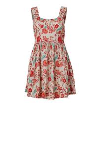 Robe mini en coton tissé à la main de qualité supérieure pour femmes, à motifs floraux, idéale pour les vacances de printemps et les tenues de resort, disponible au meilleur prix - Product Image 3