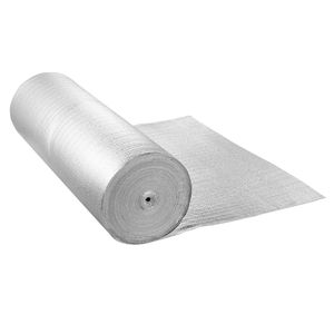Rouleau d'isolation en tissu PE tissé avec feuille d'aluminium doublement réfléchissante de 6,5 mil, 48 x 250 pi, pour la réflexion de la chaleur 48 X Heat - Product Image 1