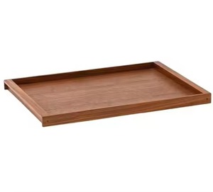 Bandeja de madera para servir en la cocina, mesa de desayuno, bandeja para servir comida en el hogar, restaurante, hotel, catering, bandeja de madera. - Product Image 4