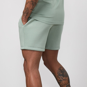Men's 100% Cotton Shorts Casual <b>Elastic</b> Waist Drawstring Lightweight Workout Lounge Beach Jersey Sweat Shorts - Product Image 4