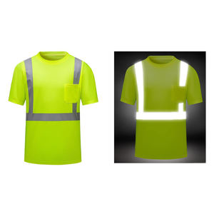 Camisetas de Alta Visibilidad al por Mayor, Camisetas de Seguridad Reflectantes, Ropa de Trabajo de Seguridad, Camisetas Reflectantes con Logotipo Personalizado - Product Image 5