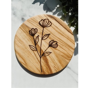 Offre Spéciale 2026 – Sous-verres et tapis en bois de noyer écologiques style campagnard, vente en gros usine, carrés vierges personnalisables, 10 cm d'épaisseur, Artizon - Product Image 6