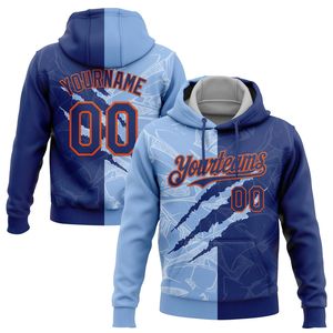 Sudadera con Capucha Personalizada para Hombre con Nombre, Número, Patrón de Grafiti, Sublimación, Poliéster, Informal, Deportiva, para Otoño - Product Image 5