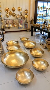 Số 22 đồng thau Chảo đồng thau Chảo búa làm bằng tay làm từ Thái Lan tốt nhất cho món tráng miệng nấu ăn sử dụng tốt nhất trong khách sạn và nhà hàng - Product Image 5