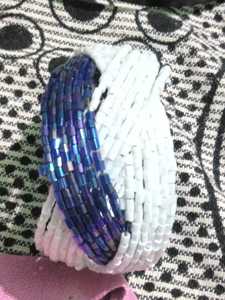 Handcrafted Vintage Butterfly Glass Beaded Hologram <b>Bracelets</b> Bohemian Adjustable Size Colorful Lampwork Seed Bead Bangles Party - Product Image 2