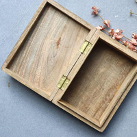 Boîte en bois décorative sculptée à la main de qualité à l'exportation pour bijoux, clés et organisateur de trésors ou cadeaux à bas prix
