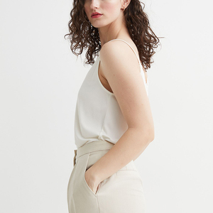 Camisola Básica de Algodón 100% para Mujer, Marca RABUSH SPORTS, Top de Verano con Tirantes Ajustables, Estilo Americano, Sin Costuras, Extraíble - Product Image 3