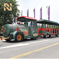 Train électrique touristique sans rails Nova Rides 58 places ST-58, véhicule de divertissement, train diesel à vendre