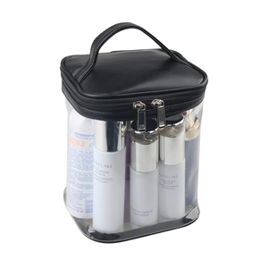 Reusable Cosmetic <b>Bag</b> Clear <b>Makeup</b> <b>Bag</b> Internal Pocket Waterproof Customizable <b>Transparent</b> PVC for Gift & Daily Use Vietnam - Product Image 4