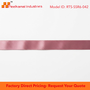 6mm Mauve Single Face Satin Ribbon Customizable Wholesale 350 Meter Roll for Wedding Favors Spa Gift <b>Boxes</b> Boutique Packaging - Product Image 6
