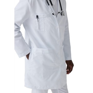 Bata de laboratorio médica desechable para hombre, uniforme de hospital, bata de doctor con bolsillos, bata de laboratorio personalizada para trabajadores de la salud y enfermeras - Product Image 2