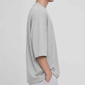 OEM/ODM New Crew Neck Custom Digital Printed Logo Customized Color <b>Drop</b> Shoulder Eco-Friendly Breathable 100% Cotton Hip Hop - Product Image 5