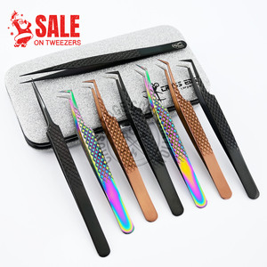 Volume Lash Extensions Tweezers EyeLash Extension Tweezers Supplies for Applying False Eyelashes in Different Colors - Product Image 5