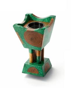 Brûleur à bakhoor en bois et résine - Brûleur d'encens utilisé pour créer des parfums naturels à la maison Z/F exportation mondiale - Product Image 4