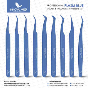 Colección de Pinzas para Extensión de Pestañas de Acero Inoxidable Arcoíris, Ultra Precisión, Antiestáticas, Duraderas, Herramientas de Aplicación de Pestañas de 10 mm - Product Image 3