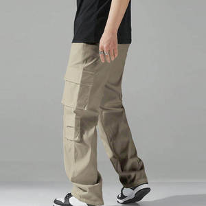 Pantalon décontracté homme à entrejambe bas, coupe décontractée, tissu respirant, étiquette personnalisée, taille élastique, streetwear, fabricant de pantalons à entrejambe bas - Product Image 5