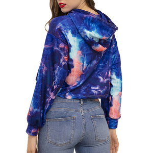 Haut court à capuche pour femme, respirant, anti-plis, avec logo réfléchissant, couleur unie, dernier design, style streetwear - Product Image 5