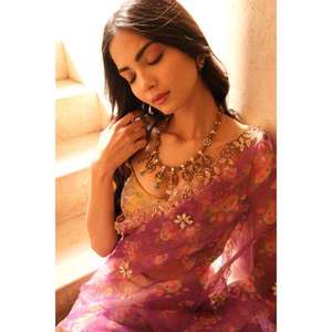 Majestic Gajaah 925 Sterling <b>Silver</b> A Royal Emerald Green Gemstone For Women Wedding Engagement Party <b>Necklace</b> <b>Set</b> Gift - Product Image 3