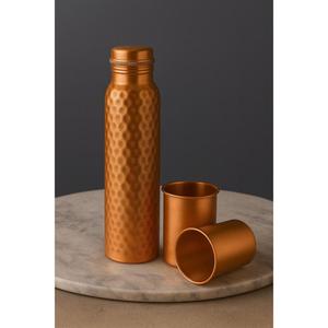 Gift Ideas Certified Copper Bottle With Glass Sets Gift Box Custom Designing Premium Quality Water Bottle Customizable Designs - Product Image 4