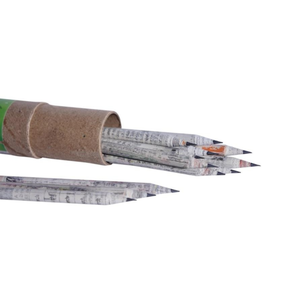 Juego de lápices ecológicos plantables con semillas impresas en papel de periódico, para regalos empresariales y promocionales. - Product Image 1