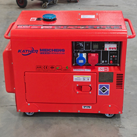 Generador Diésel Portátil de 3kva 5kva 6kva 8kva 9kva 10kva 15kva, Generador Silencioso con Certificación CE, Venta Directa de Fábrica